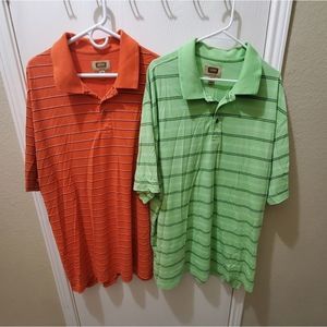 Bundle of Foundry striped polo shirts size 3XT